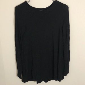 Aerie oversized flowy black tee